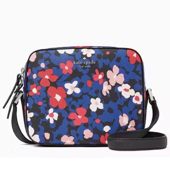 KATE SPADE ♠️ New York NEWBURY LANE 🌸BOUQUET POP🌸 CROSSBODY BAG 💙LIKE NEW💙 - Picture 1 of 17
